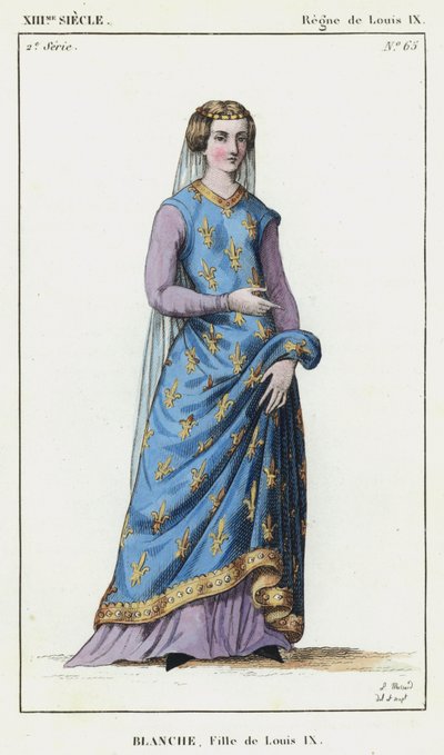 13th Century, Reign of Louis IX, Blanche, Daughter of Louis IX by French School
