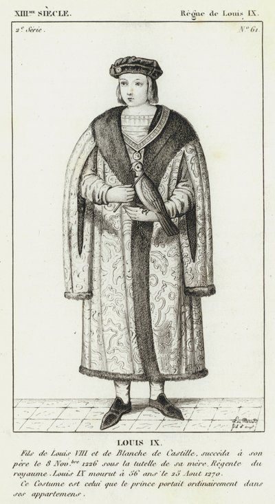 13th Century, Reign of Louis IX, Louis IX by French School