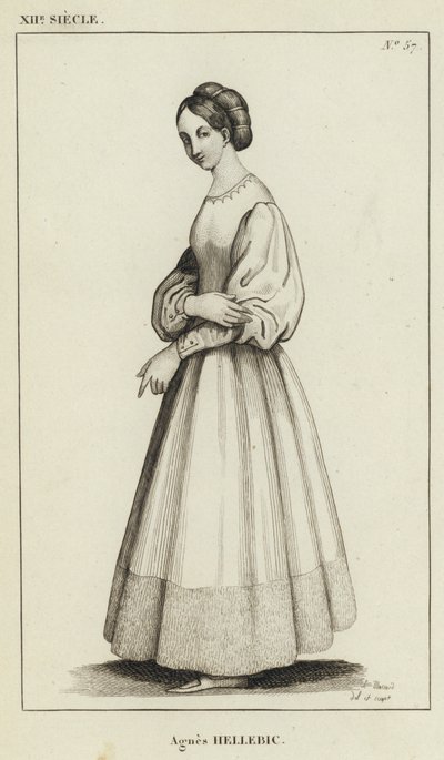 12th Century, Agnes Hellebic by French School