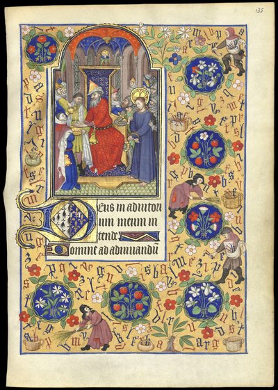Miniature of Pilate Washing His Hands of the Fate of Jesus, from 