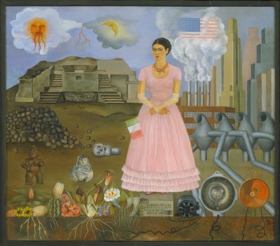 Self-Portrait on the Borderline between Mexico and the United States by Frida Kahlo
