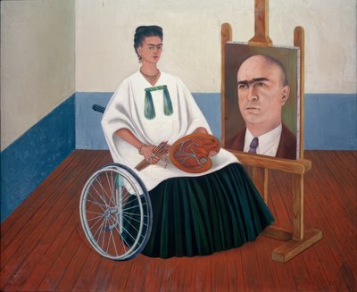 Self-Portrait with Portrait of Dr. Farill by Frida Kahlo