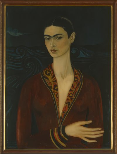 Self-Portrait Wearing a Velvet Dress by Frida Kahlo