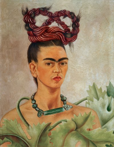 Self-Portrait with Plate by Frida Kahlo