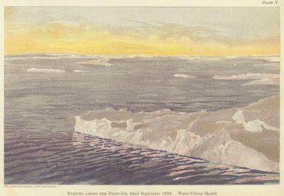 Evening Among the Drift-Ice, 22 September 1893 by Fridtjof Nansen