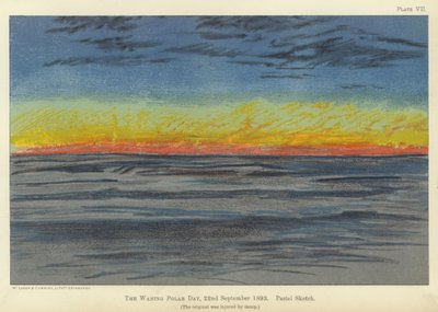 The waning polar day, 22 September 1893 by Fridtjof Nansen