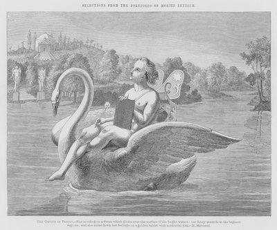 Selections from the Portfolio of Moritz Retzsch, The Genius of Poetry by Friedrich August Moritz Retzsch