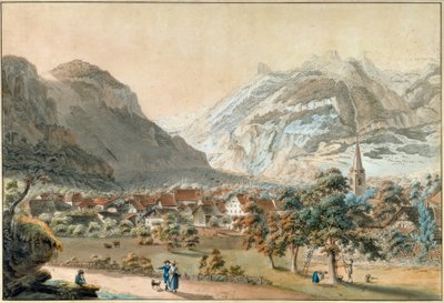 The Village of Bex by Friedrich Georg Wexelberg
