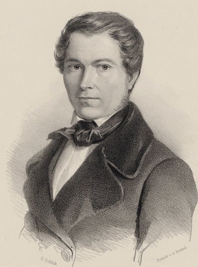 Portrait of the Violinist and Composer Joseph Labitzky by Friedrich Gustav Schlick
