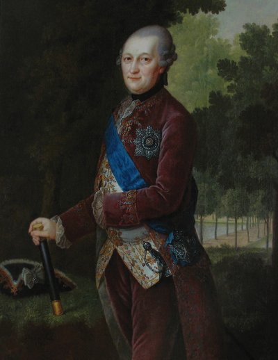 Portrait of Peter von Biron, Duke of Courland and Semigallia by Friedrich Hartmann Barisien