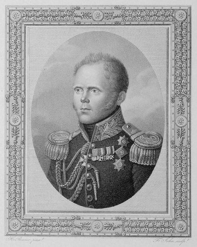Portrait of Grand Duke Constantine Pavlovich of Russia by Friedrich John