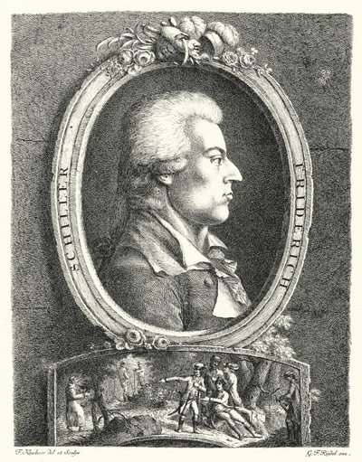 Friedrich Schiller, German poet, playwright and philosopher by Friedrich Kirschner