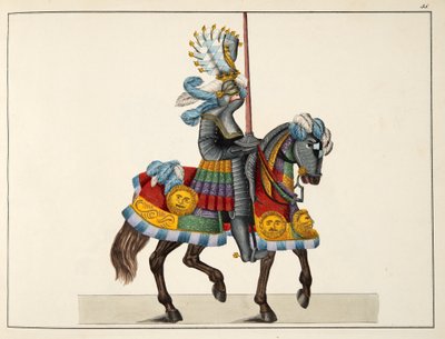 A Knight on His Way to a Tournament, Plate from 