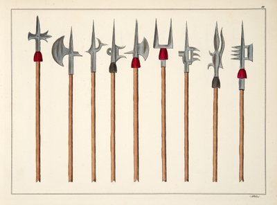 Lances, Spears, Halberds and Partisanes, Plate from 