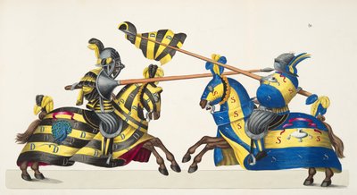 Two Knights at a Tournament, Plate from 
