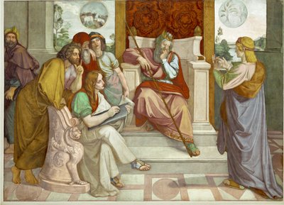 Joseph of Egypt and Potiphar, Egyptian Official by Friedrich Overbeck