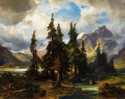 Norwegian landscape by Friedrich Preller the Elder
