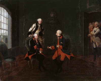 Meeting between Frederick the Great and Emperor Joseph II in Neisse by Friedrich Wilhelm Bock