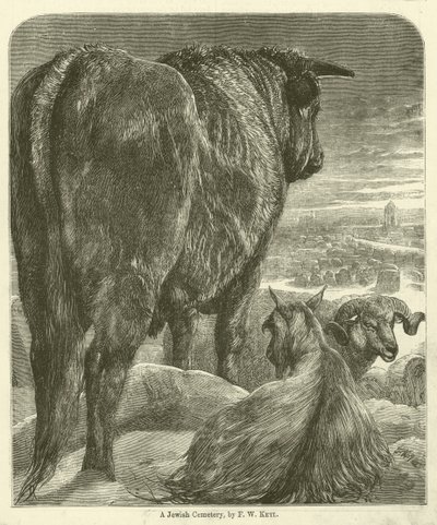 A Jewish Cemetery by Friedrich Wilhelm Keyl