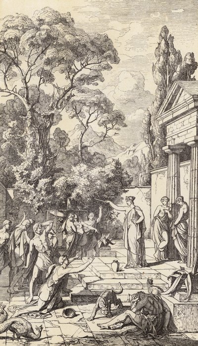 Circe Working Her Magic by Friedrich the Elder Preller