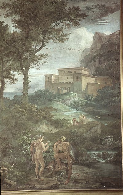 Odysseus on the Island of Circe, Scenes from the Odyssey by Friedrich the Elder Preller