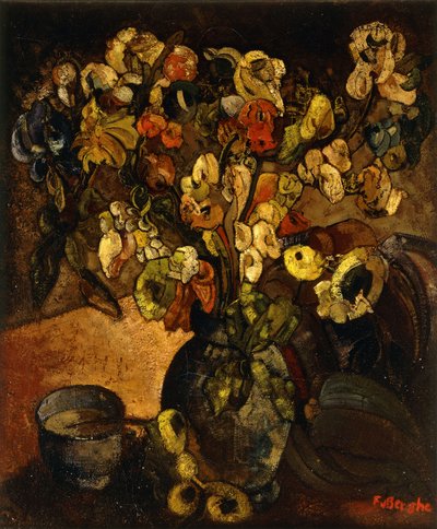 Still Life with Flowers and Bowl by Frits van den Berghe