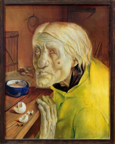 Frau Biene from Worpswede, 87 Years Old by Fritz Burmann
