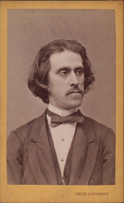 Portrait of the Composer Josef Strauss by Fritz Luckhardt