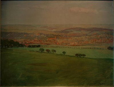 View from Ettersberg to Weimar by Fritz Mackensen
