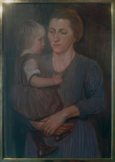 Mother and Child by Fritz Mackensen