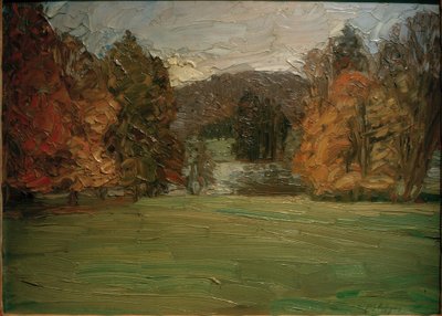 Park in Autumn near Weimar by Fritz Mackensen
