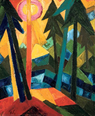 Forest (with Sun) by Fritz Schaefler