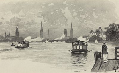 Outer Alster by Fritz Stoltenberg