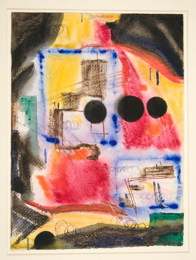 Abstraction: Three Black Circles by Fritz Stuckenberg