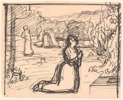 Then the Mother Folded Her Hands, Fell to Her Knees... by Fritz Syberg