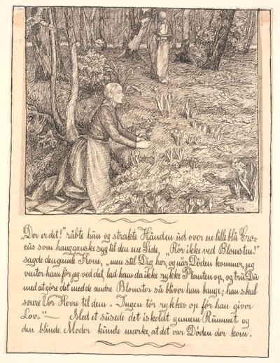There it is! she cried and stretched out her hand... by Fritz Syberg