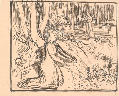 There it is! she cried and stretched out her hand... by Fritz Syberg