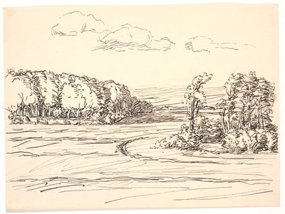 Around the Field and Meadow Lay Large Forests by Fritz Syberg