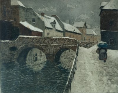 Bridge in Amiens by Fritz Thaulow