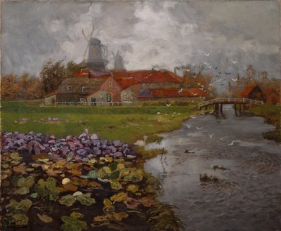Dutch Landscape by Fritz Thaulow