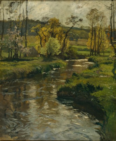 River in Normandy, ca 1896 by Fritz Thaulow