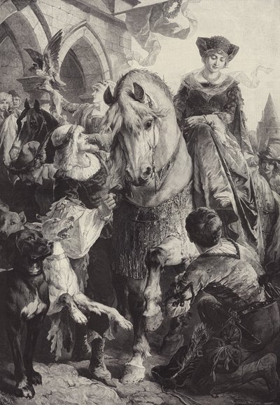 Riding out to Hunt by Fritz Wagner