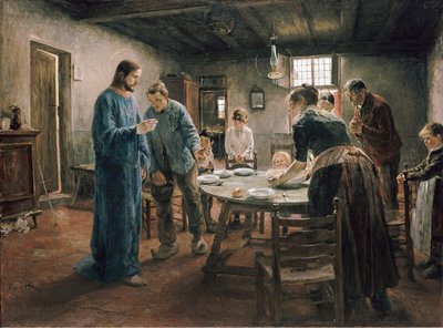 Grace Before the Meal by Fritz von Uhde