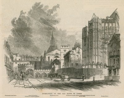 Demolition of the Old House of Lords by G.F. Sargent