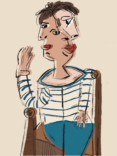 Modern Cubist Portrait by GIovanna Gil Alves
