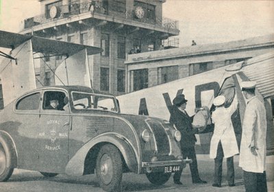 Loading Mails on Board an Imperial Airways Liner at Croydon Airport, c. 1936-1937 by GPO