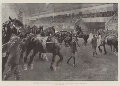 The King at the Shire Horse Show at the Agricultural Hall, 27 February by G.S. Amato
