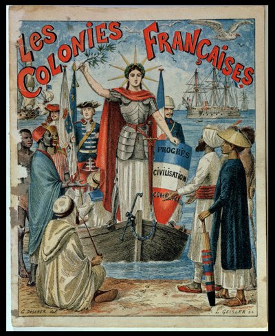 French Colonies, Cover of an Exercise Book Illustrated by G. Dascher by G. Dascher