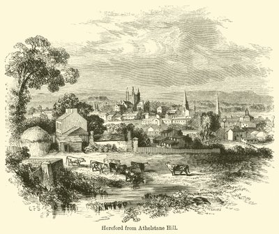 Hereford from Athelstane Hill by G. F. Sargent