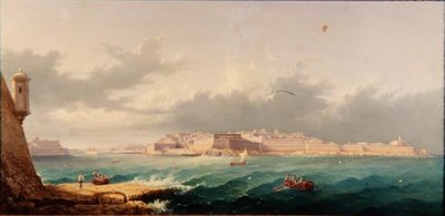 Valetta and the Grand Harbour from Ricasoli Point by G. Gianni